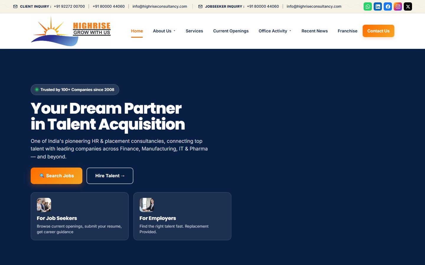 Highrise Consultancy — live site